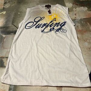 Relic NWT white/yellow graphic t size Large